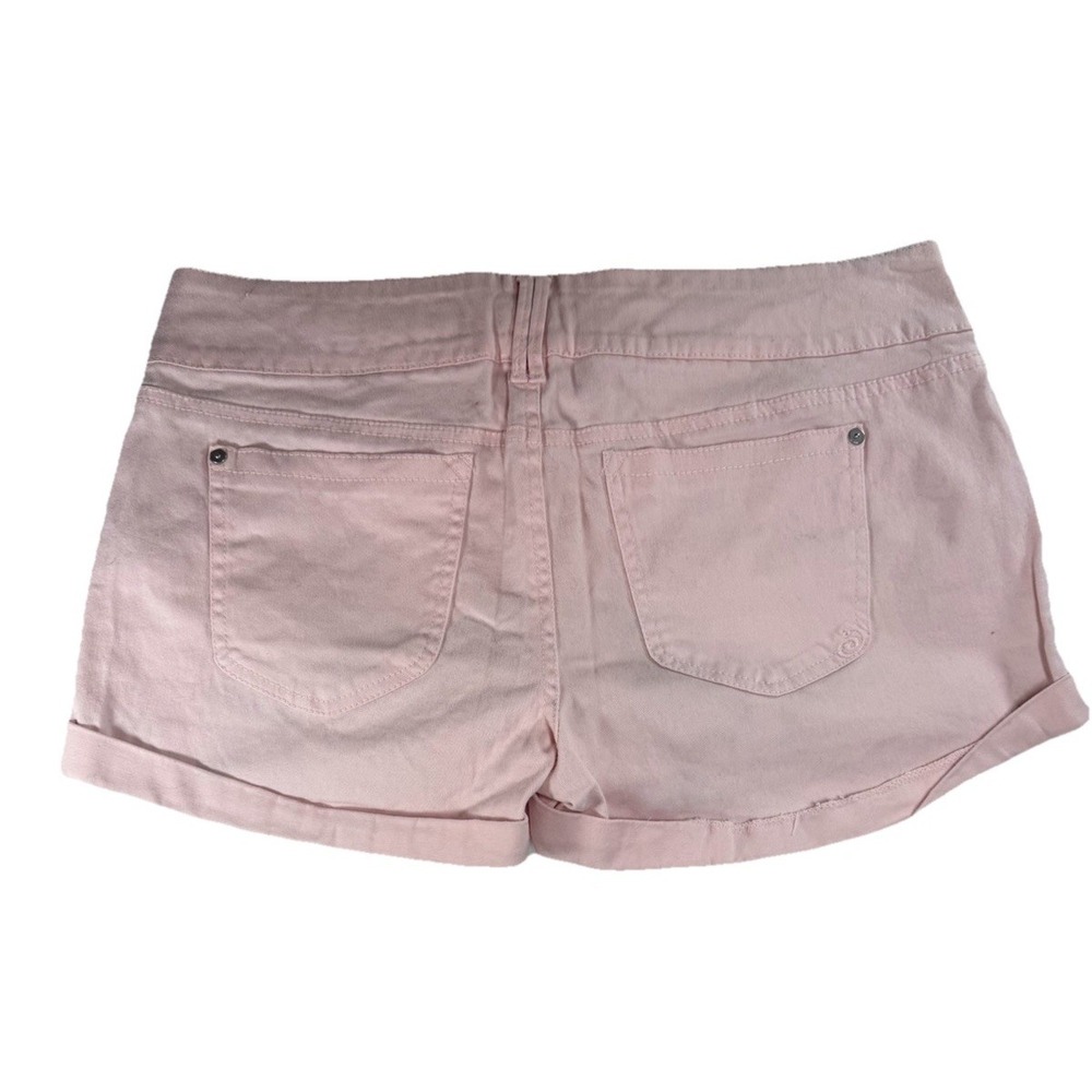 Indigo Rein Forever Orange Denim Cuffed Shorts Juniors 13 32"W 2" Inseam - Picture 3 of 8